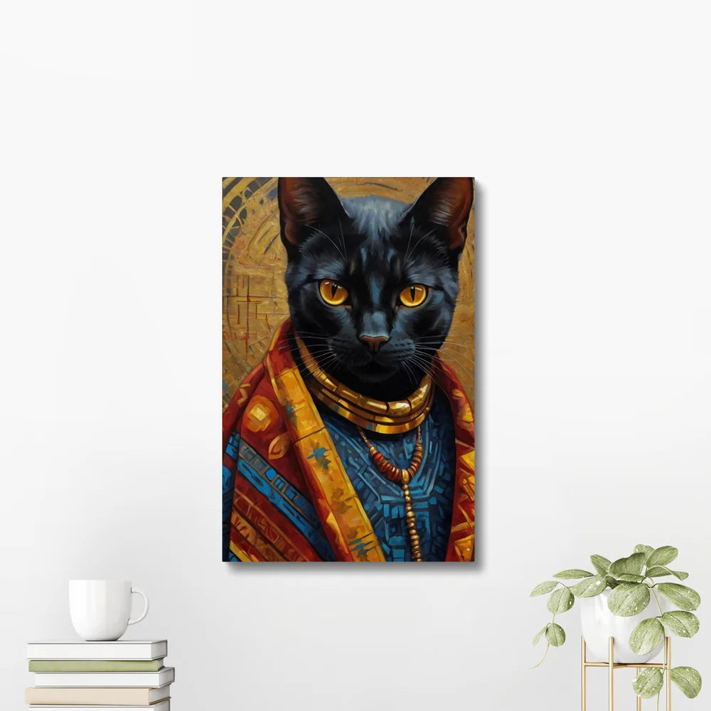 Crowned in Culture: The Tribal Cat