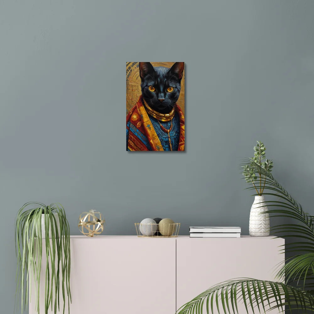 Crowned in Culture: The Tribal Cat