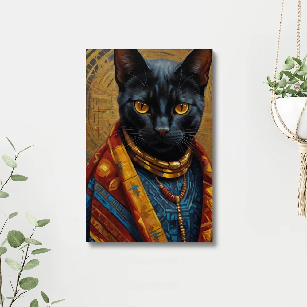 Crowned in Culture: The Tribal Cat