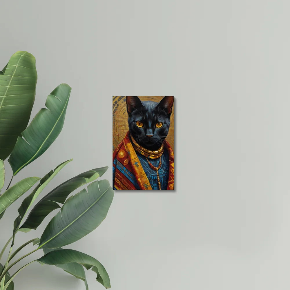 Crowned in Culture: The Tribal Cat