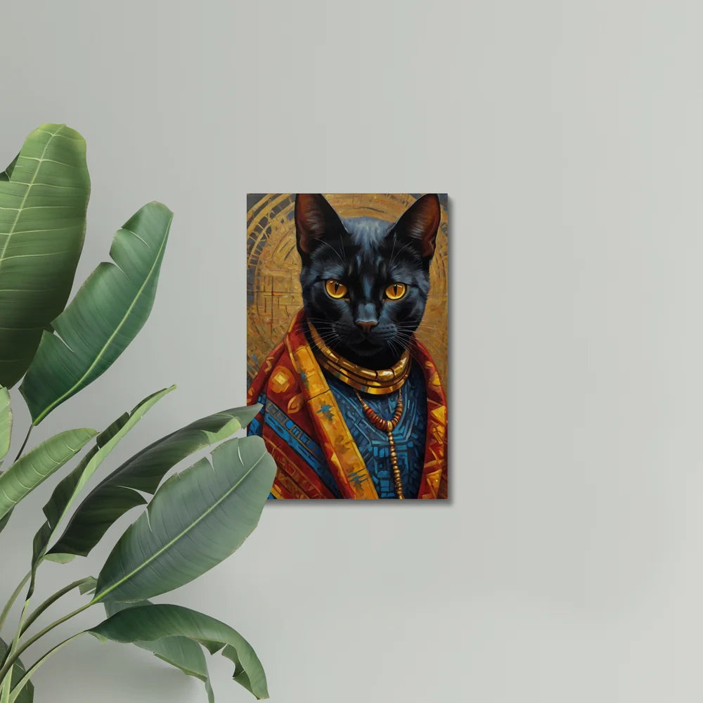 Crowned in Culture: The Tribal Cat
