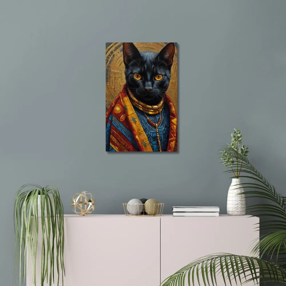 Crowned in Culture: The Tribal Cat