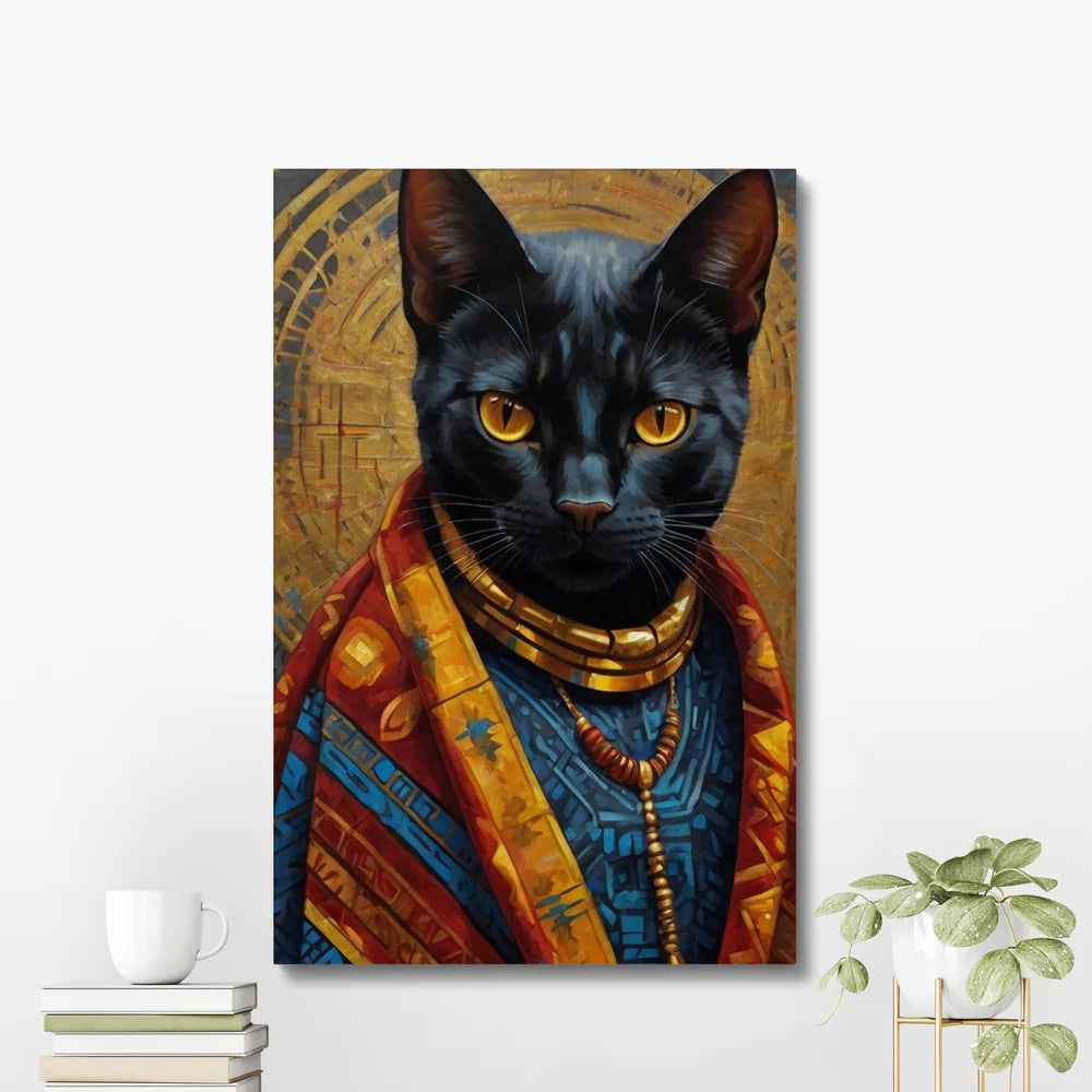 Crowned in Culture: The Tribal Cat