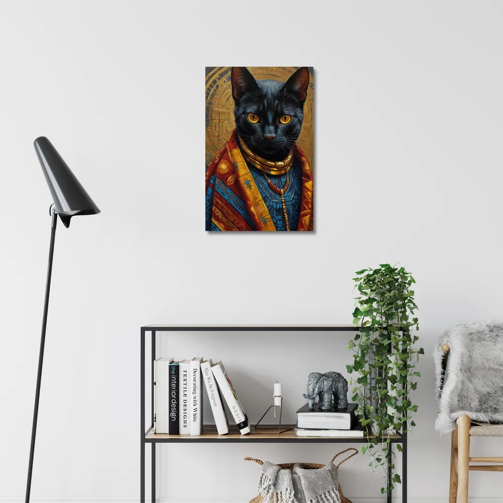 Crowned in Culture: The Tribal Cat