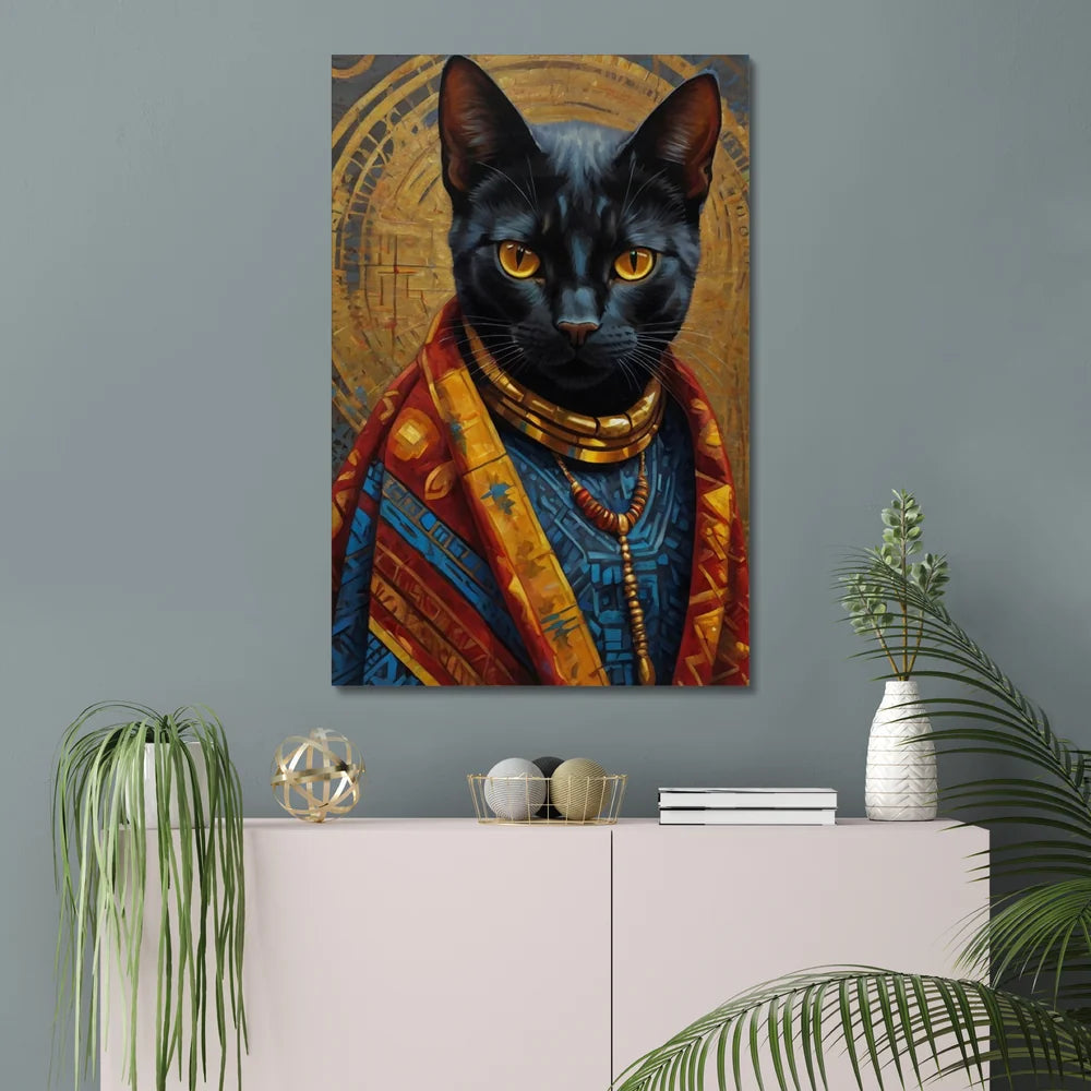 Crowned in Culture: The Tribal Cat