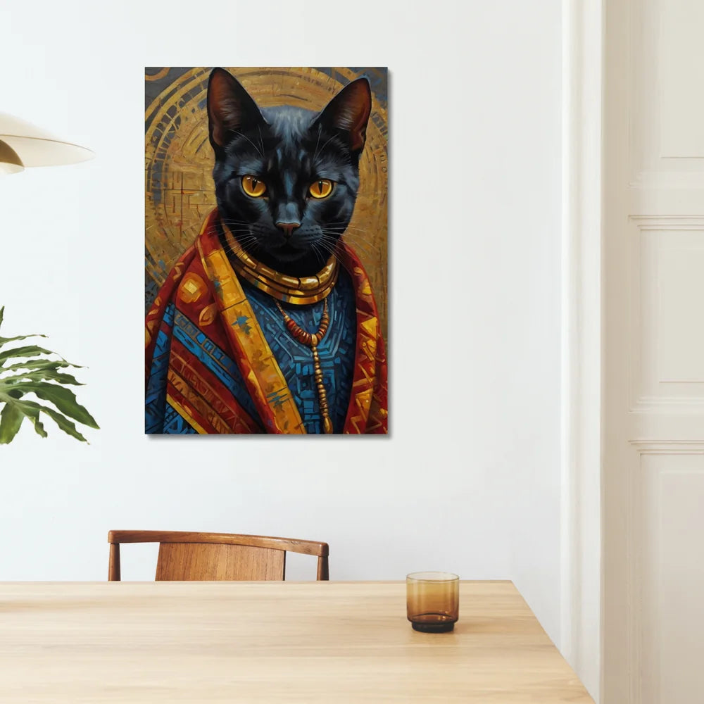 Crowned in Culture: The Tribal Cat