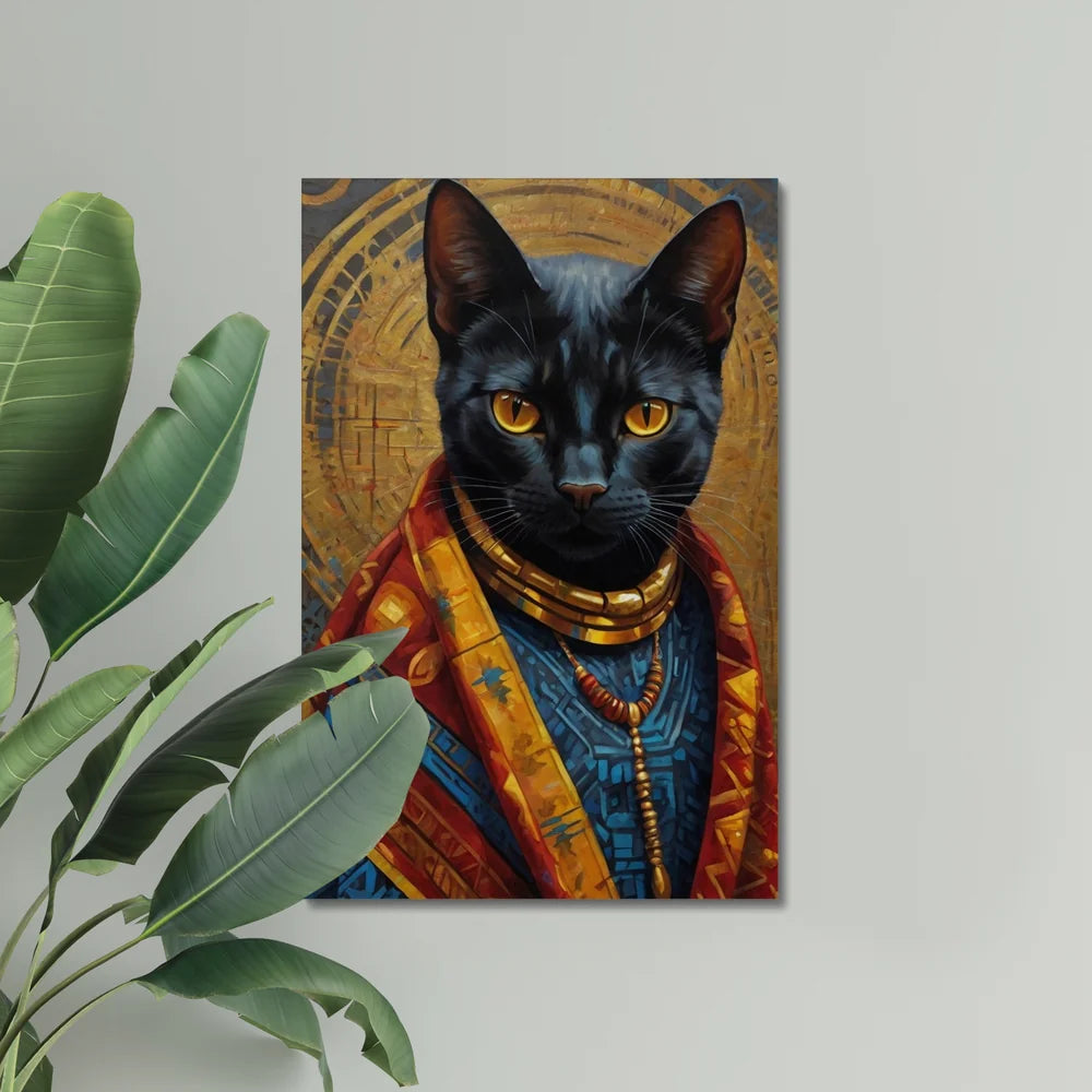 Crowned in Culture: The Tribal Cat