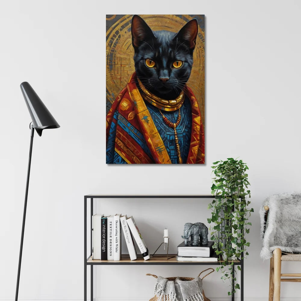 Crowned in Culture: The Tribal Cat