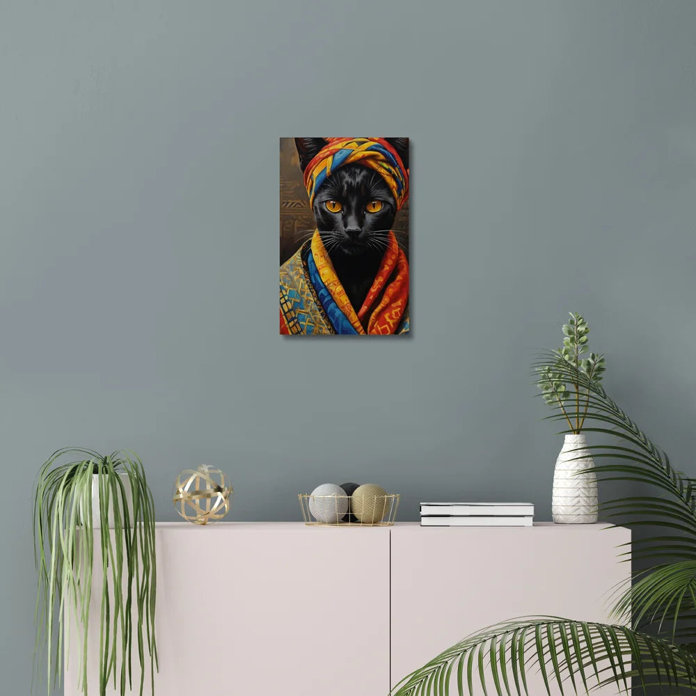 Crowned in Culture: The Tribal Cat