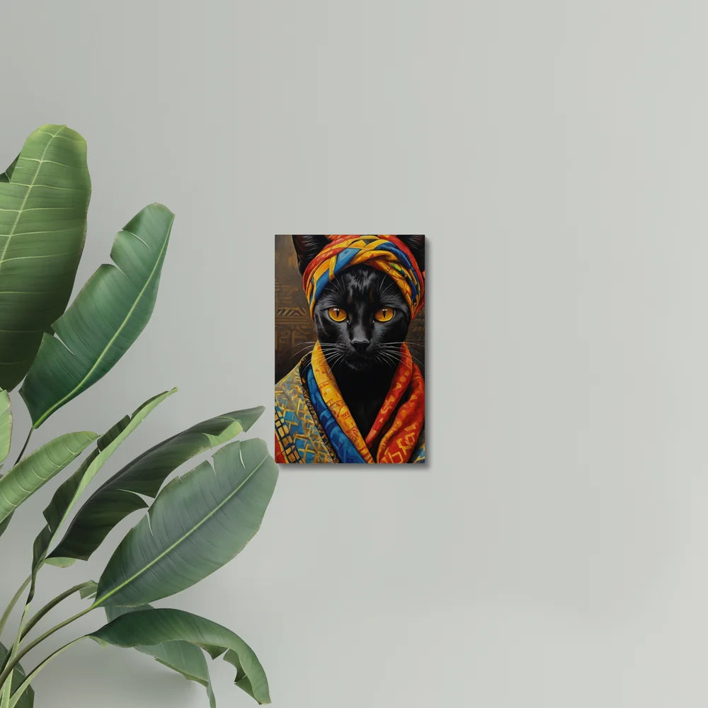 Crowned in Culture: The Tribal Cat