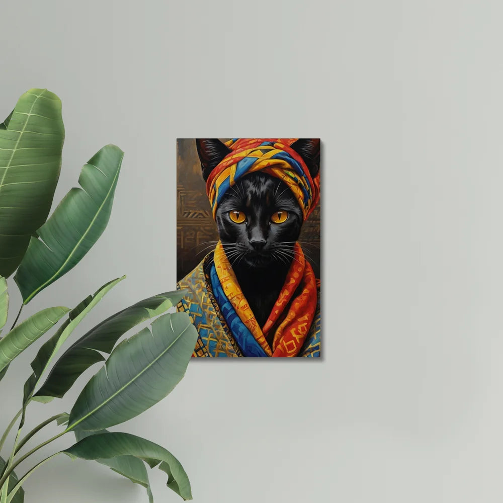 Crowned in Culture: The Tribal Cat