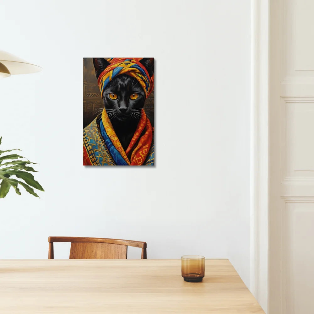 Crowned in Culture: The Tribal Cat