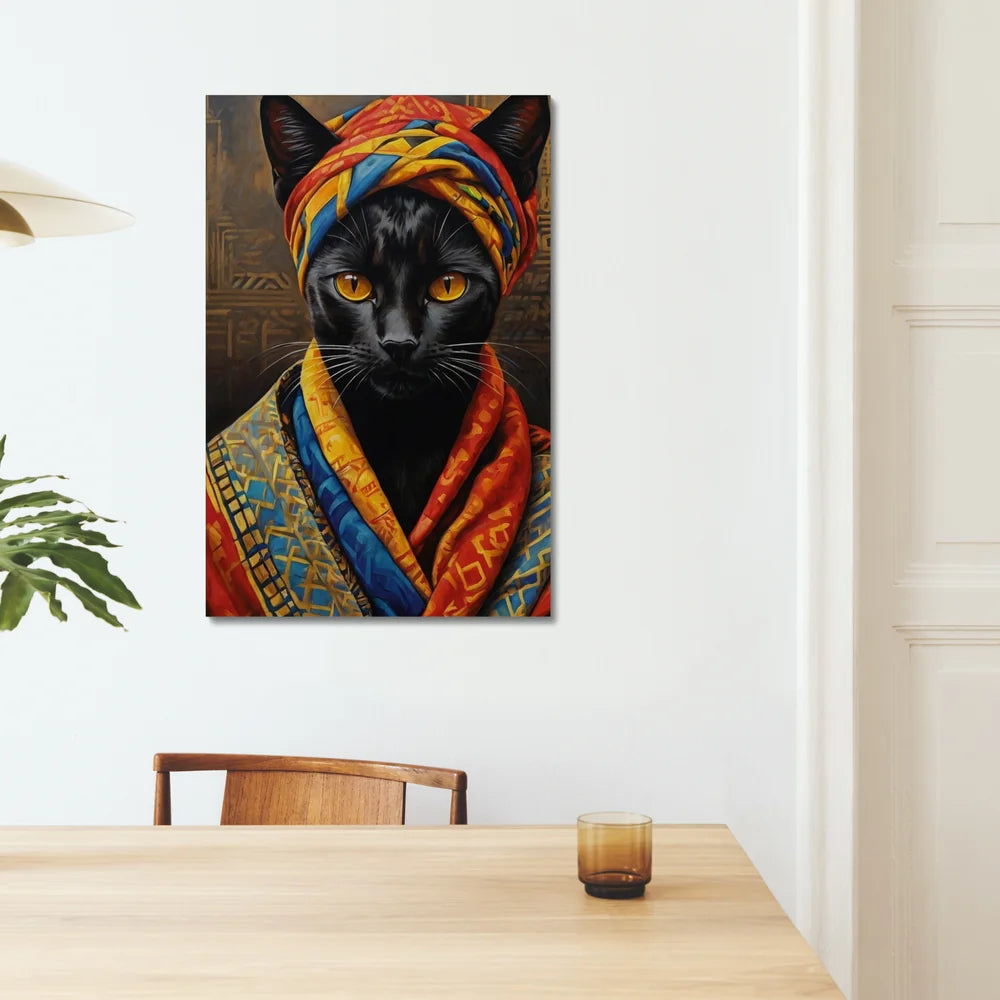Crowned in Culture: The Tribal Cat