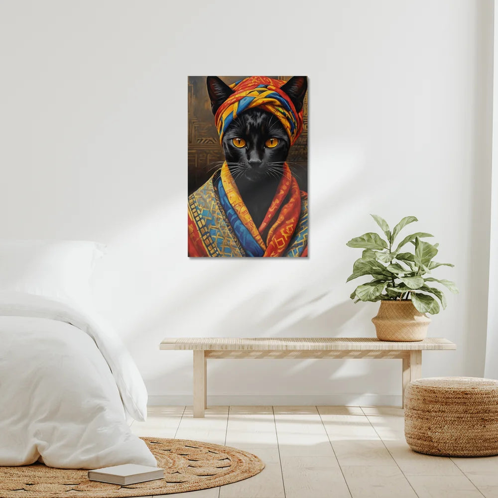 Crowned in Culture: The Tribal Cat