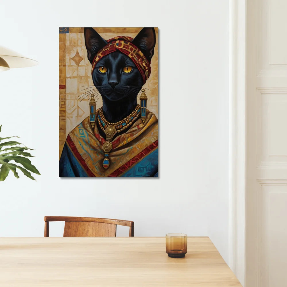 Crowned in Culture: The Tribal Cat