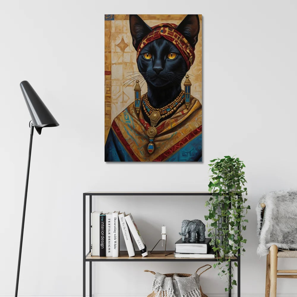 Crowned in Culture: The Tribal Cat