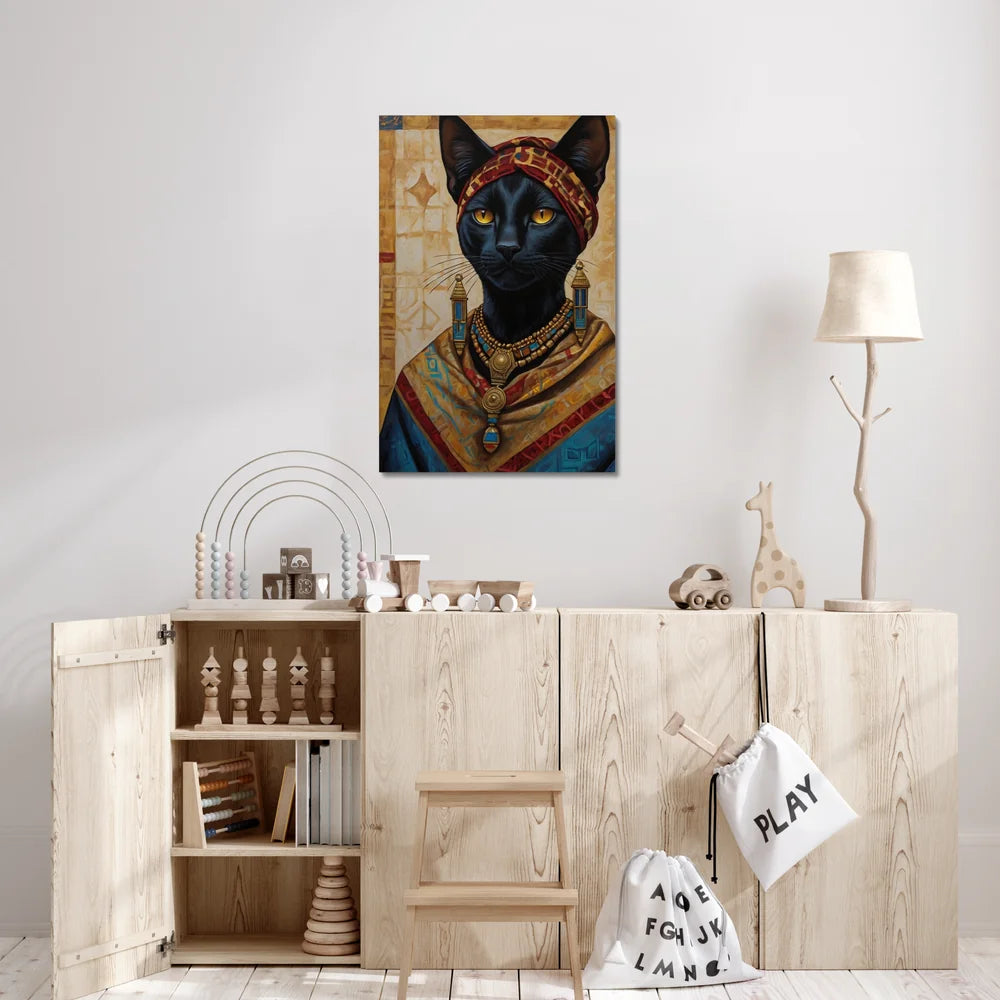 Crowned in Culture: The Tribal Cat