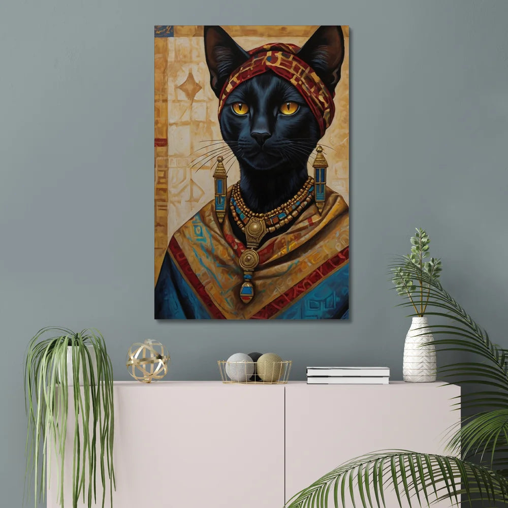 Crowned in Culture: The Tribal Cat
