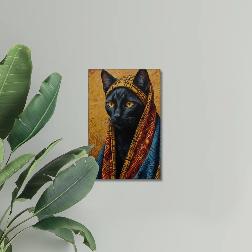 Crowned in Culture: The Tribal Cat