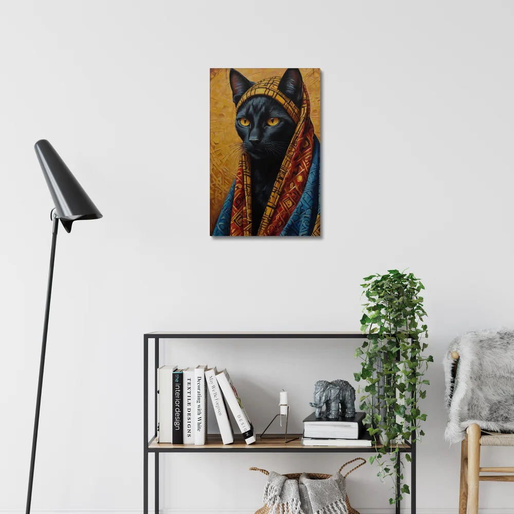 Crowned in Culture: The Tribal Cat