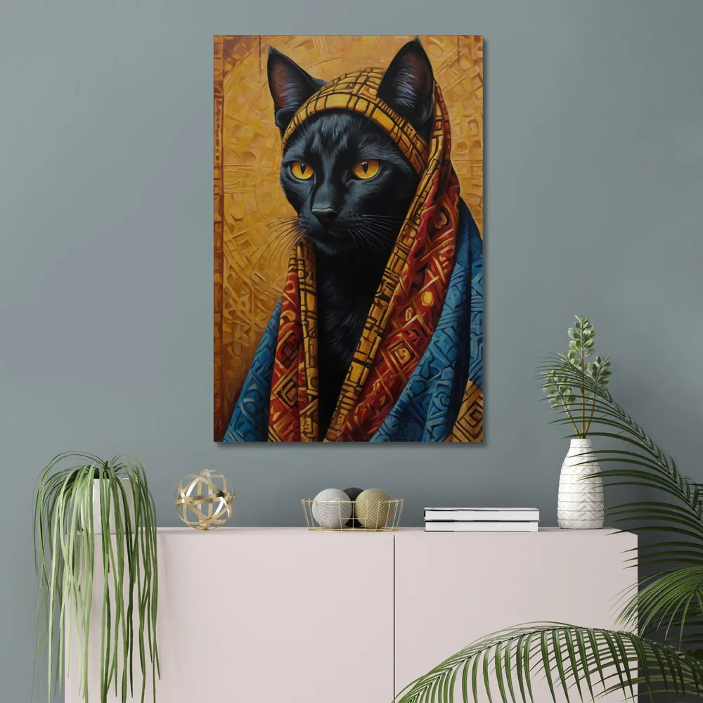 Crowned in Culture: The Tribal Cat