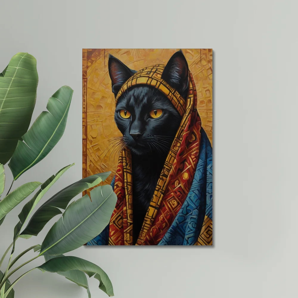 Crowned in Culture: The Tribal Cat