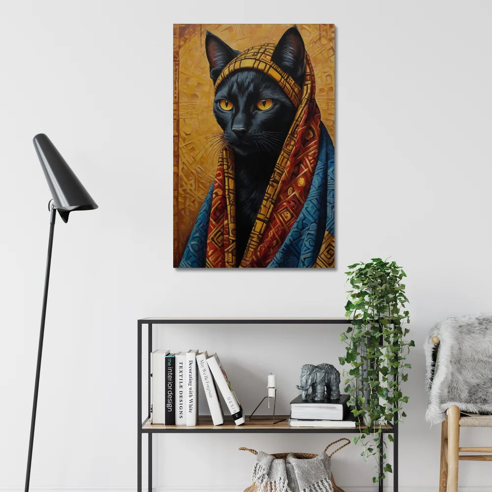 Crowned in Culture: The Tribal Cat