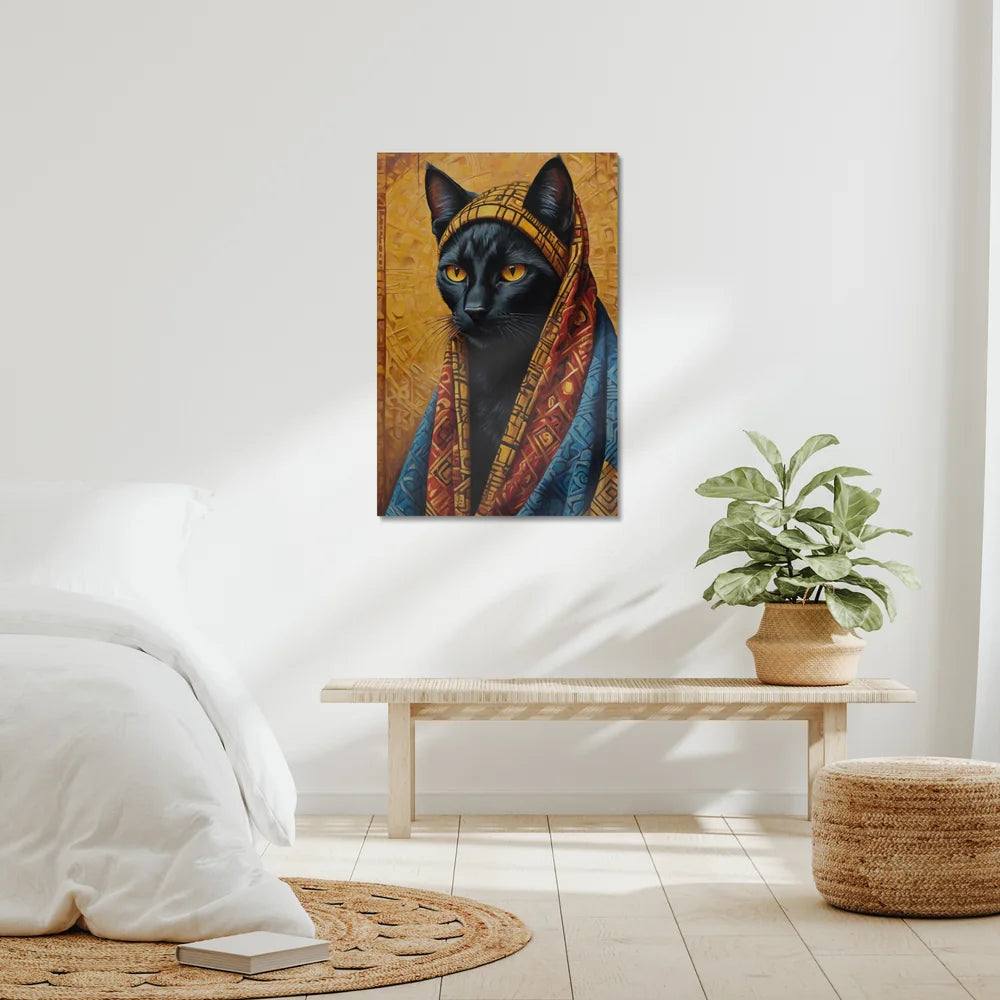 Crowned in Culture: The Tribal Cat