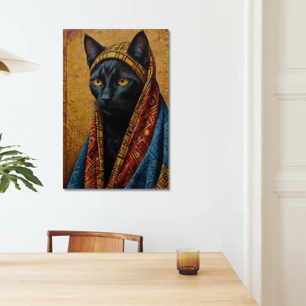 Crowned in Culture: The Tribal Cat